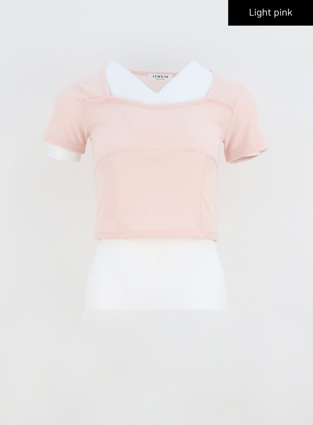 Heart Neck Cropped Tee CA320