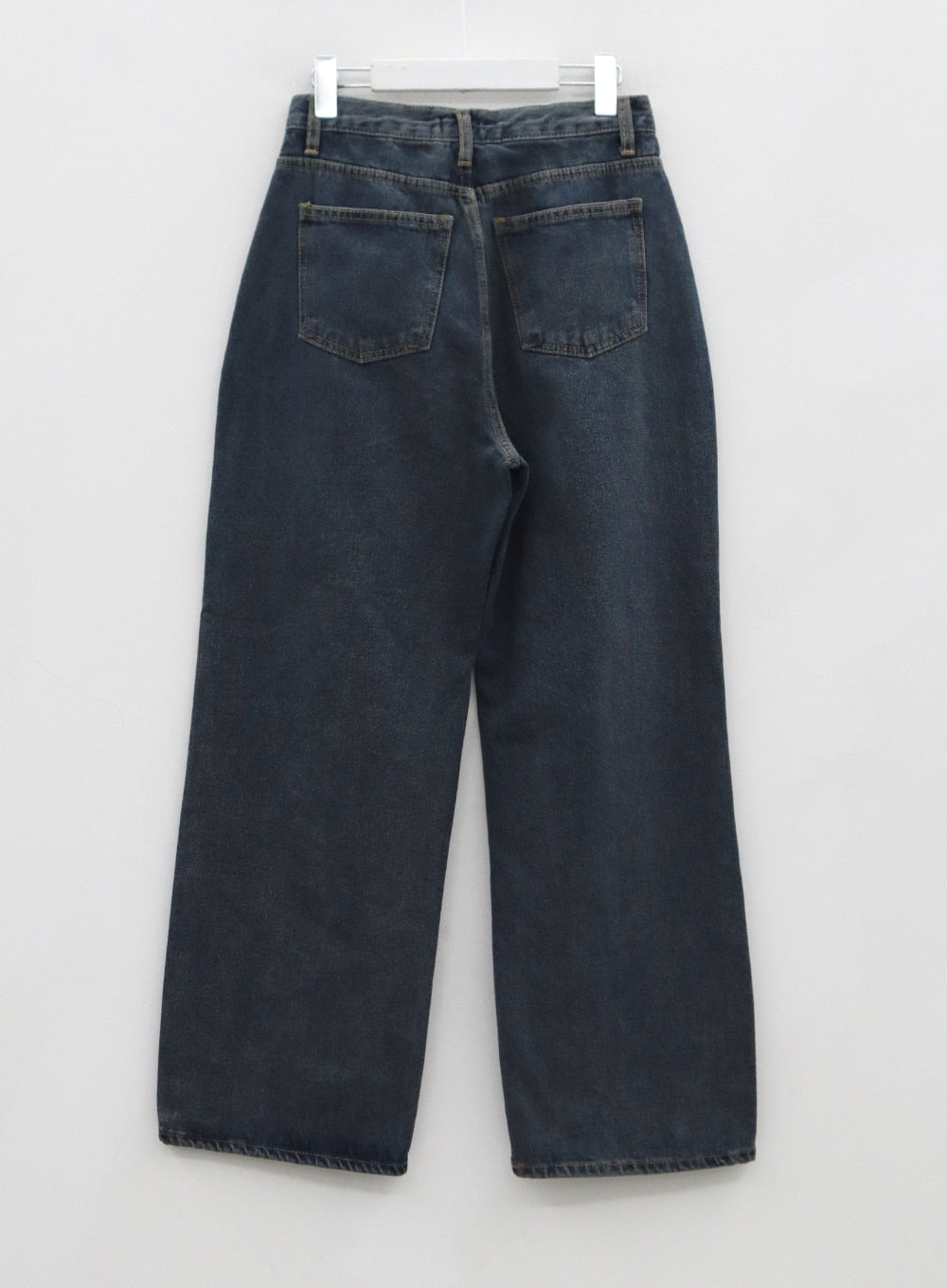 Retro Stitching Wide Denim Pants CO21