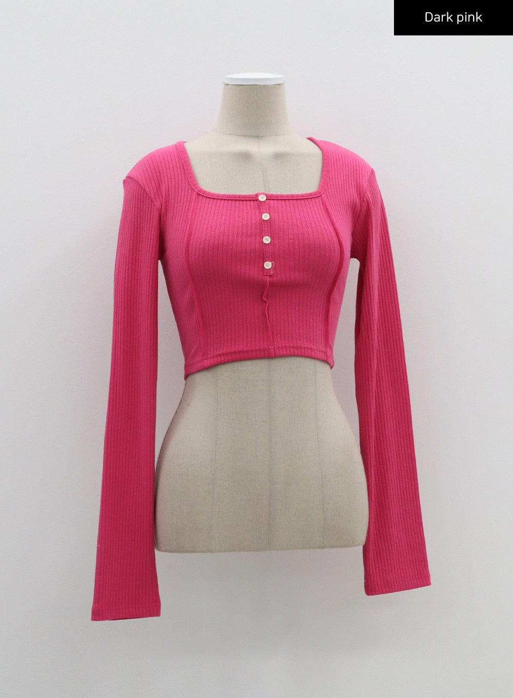 Scoop Neck Ribbed Knit Top BF310