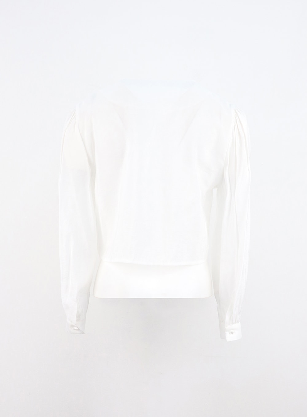 Buttoned Tie Collared Blouse OO327