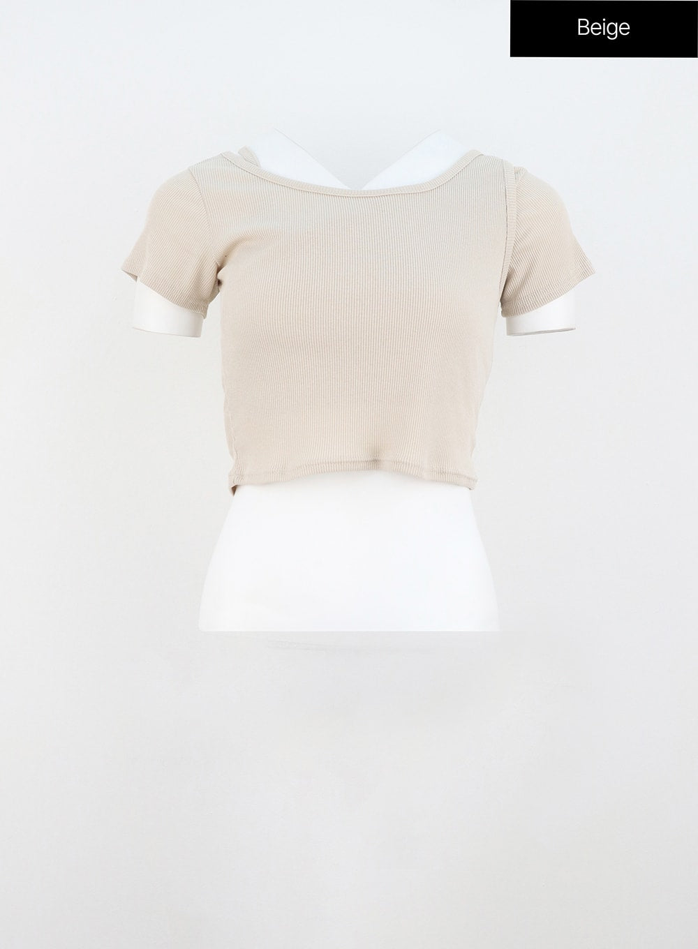 Layered Cropped Tee OU319