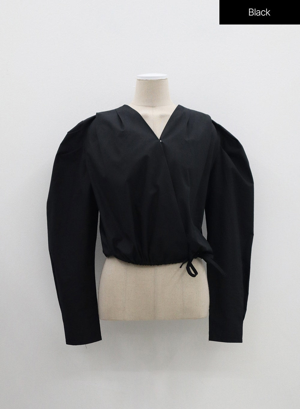 V-Neck Cropped Blouse OM303