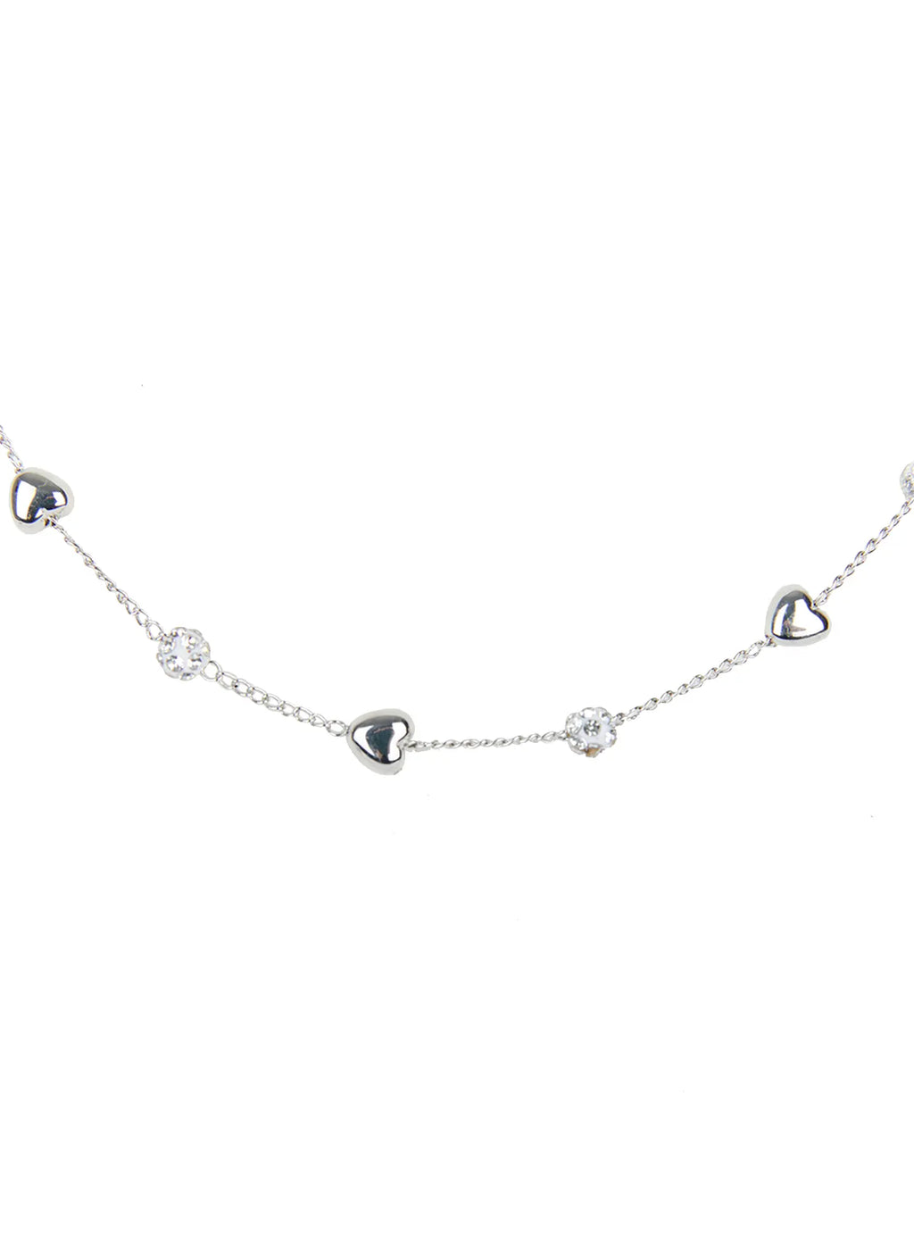 Cubic Heart Chain Necklace CG501