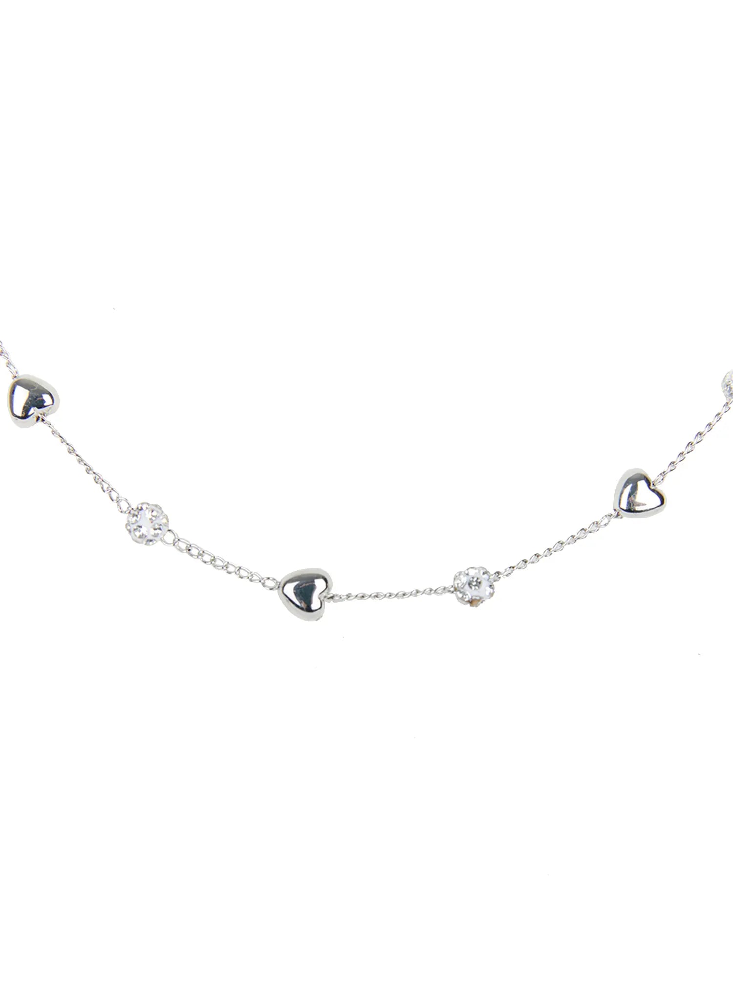 Cubic Heart Chain Necklace CG501