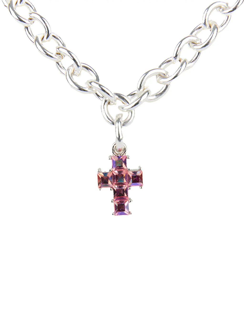 Layered Cross Charm Necklace CG519