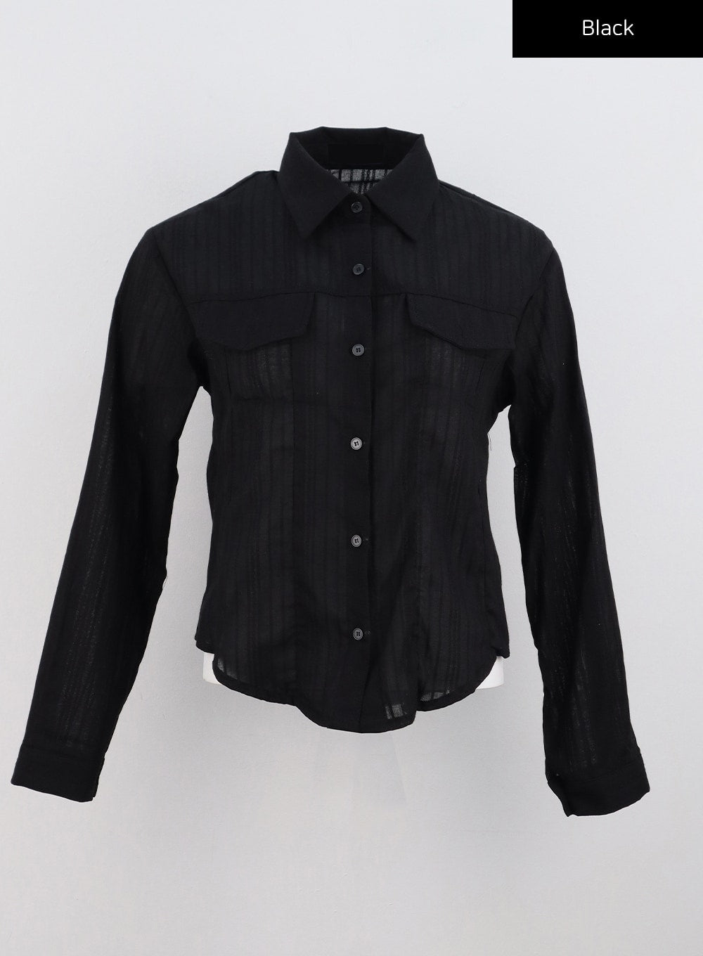 Cotton Collared Long Sleeve Shirt CG329