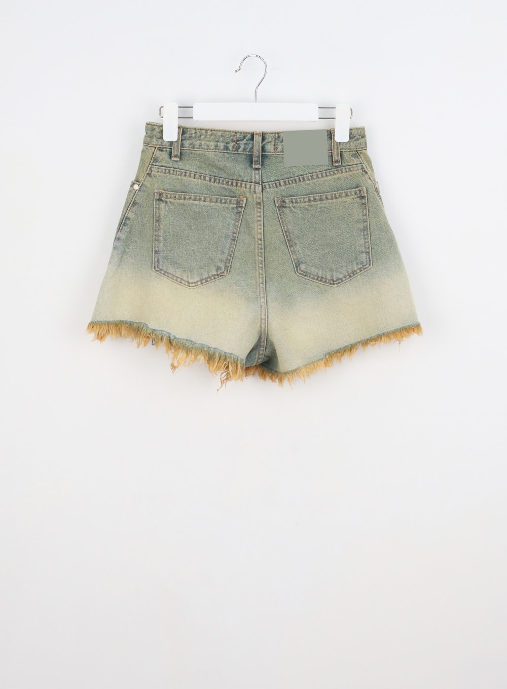 Denim Ripped Hem Shorts CY325