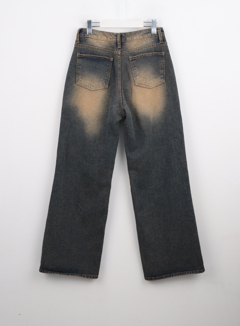 Vintage Washed Wide Leg Jeans CO330