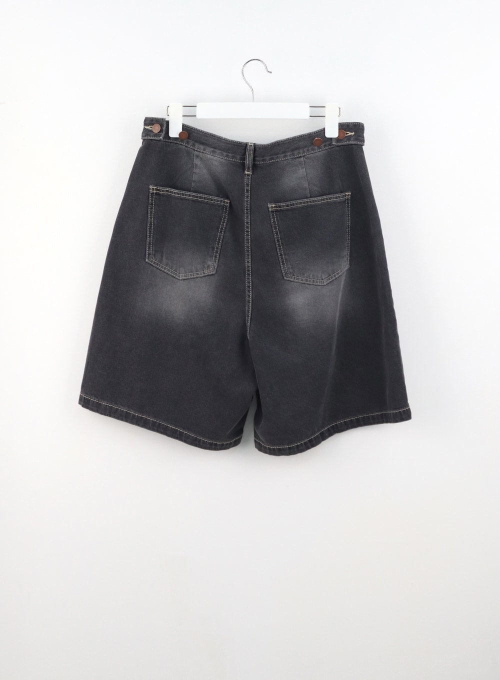 Denim Wide Bermuda Pants CU316