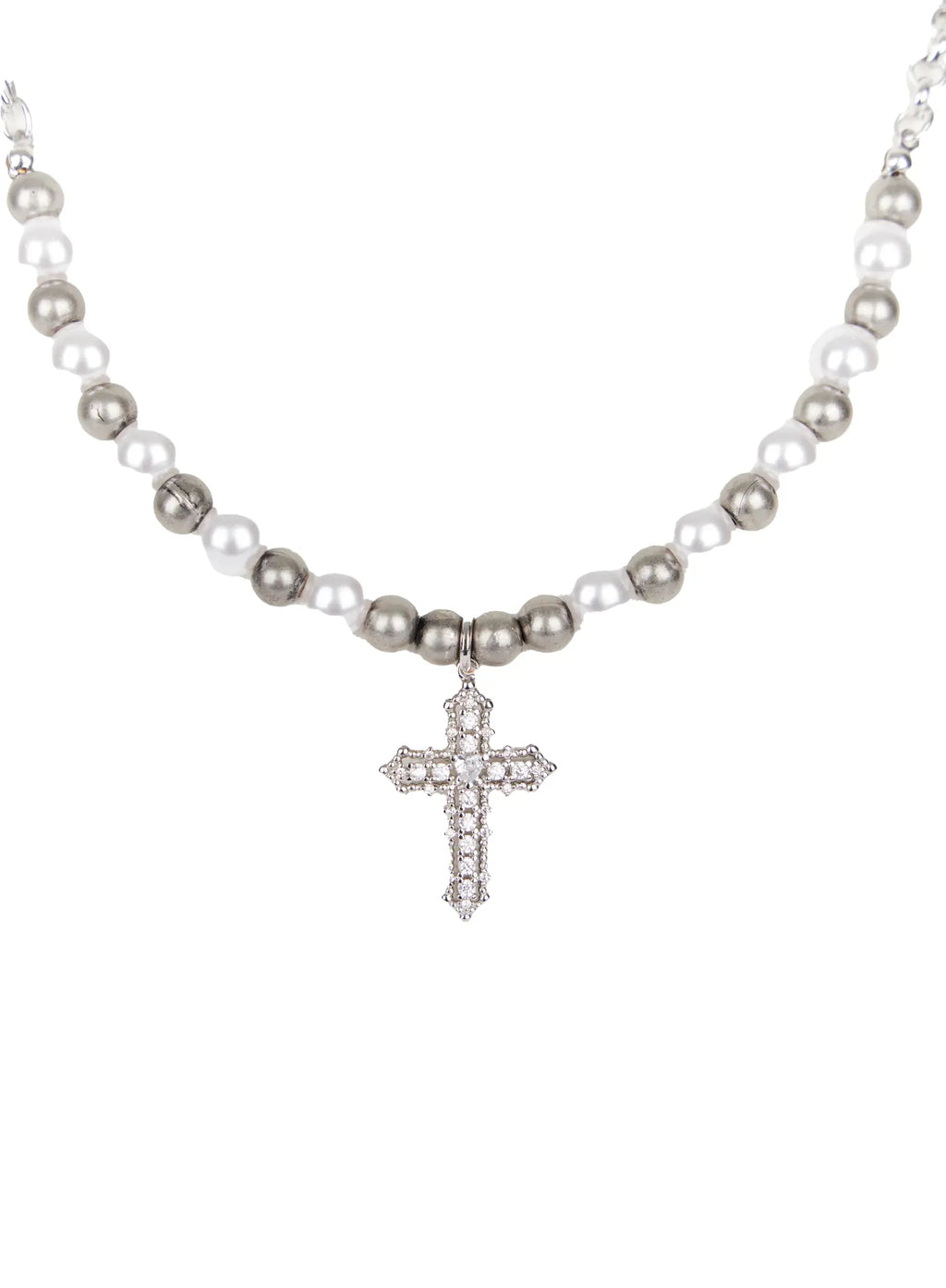 Pearl Bead Necklace with Pendant CO514