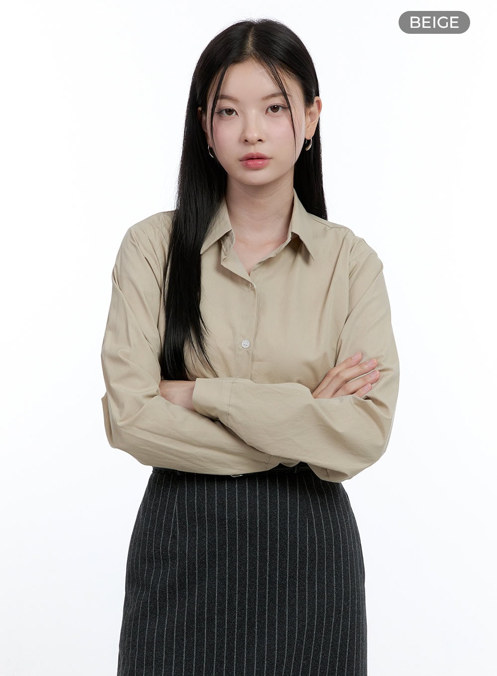 Solid Basics Long-Sleeve Shirt OO429