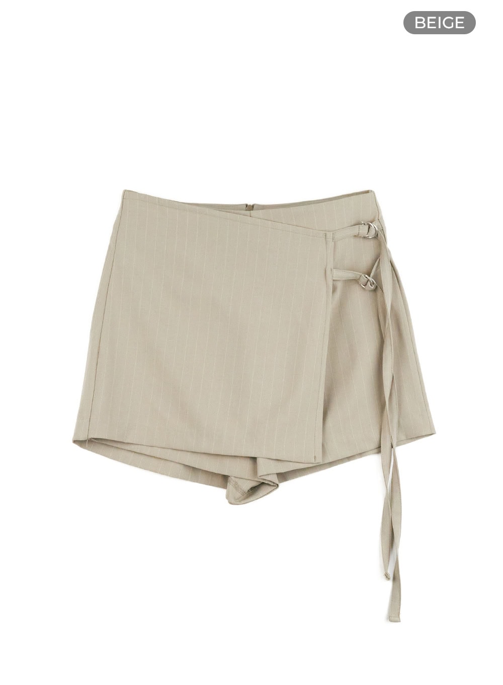 Stripe Buckle Wrap Shorts CL402