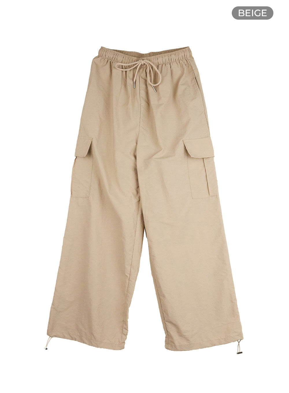 Nylon Cargo Pocket String Pants OL411