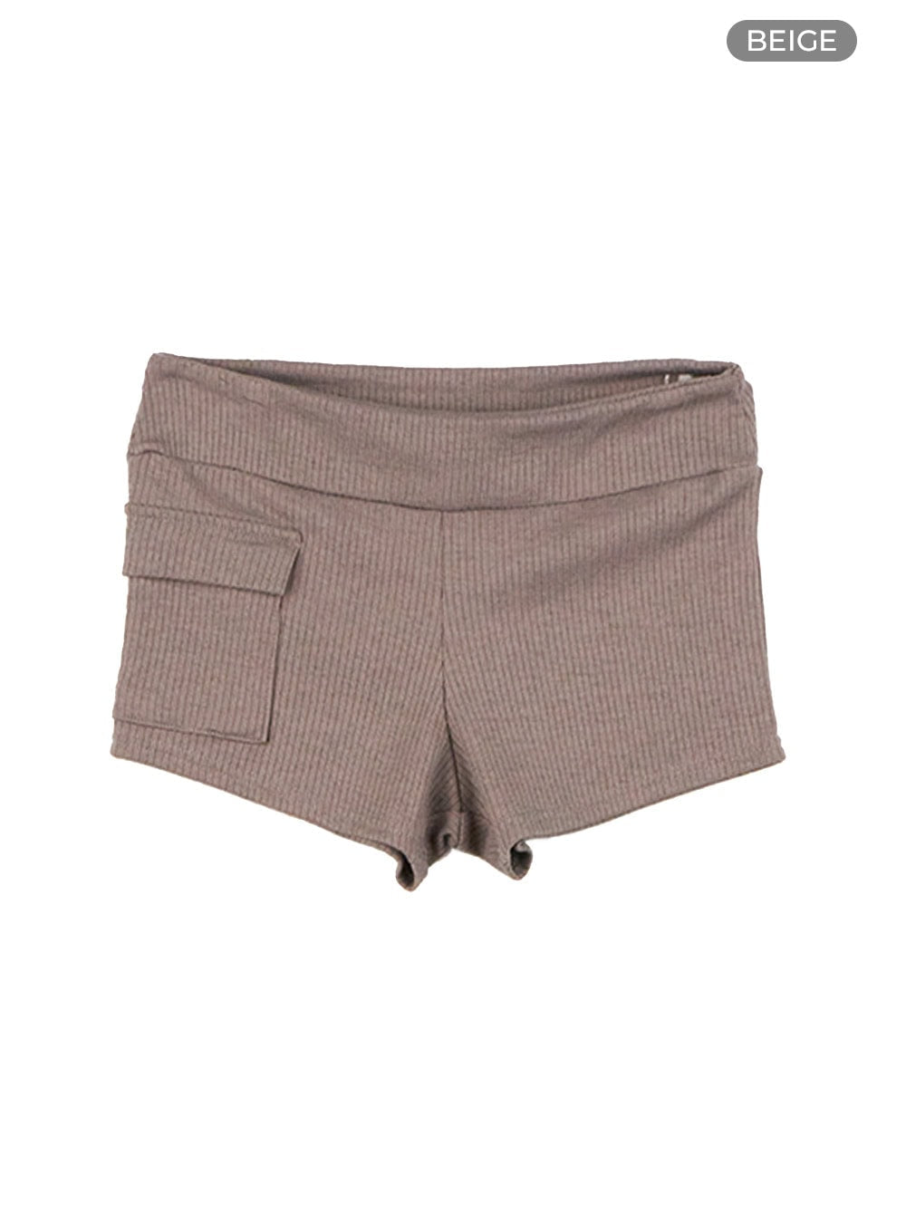 Ribbed Slim Fit Cargo Shorts CS424