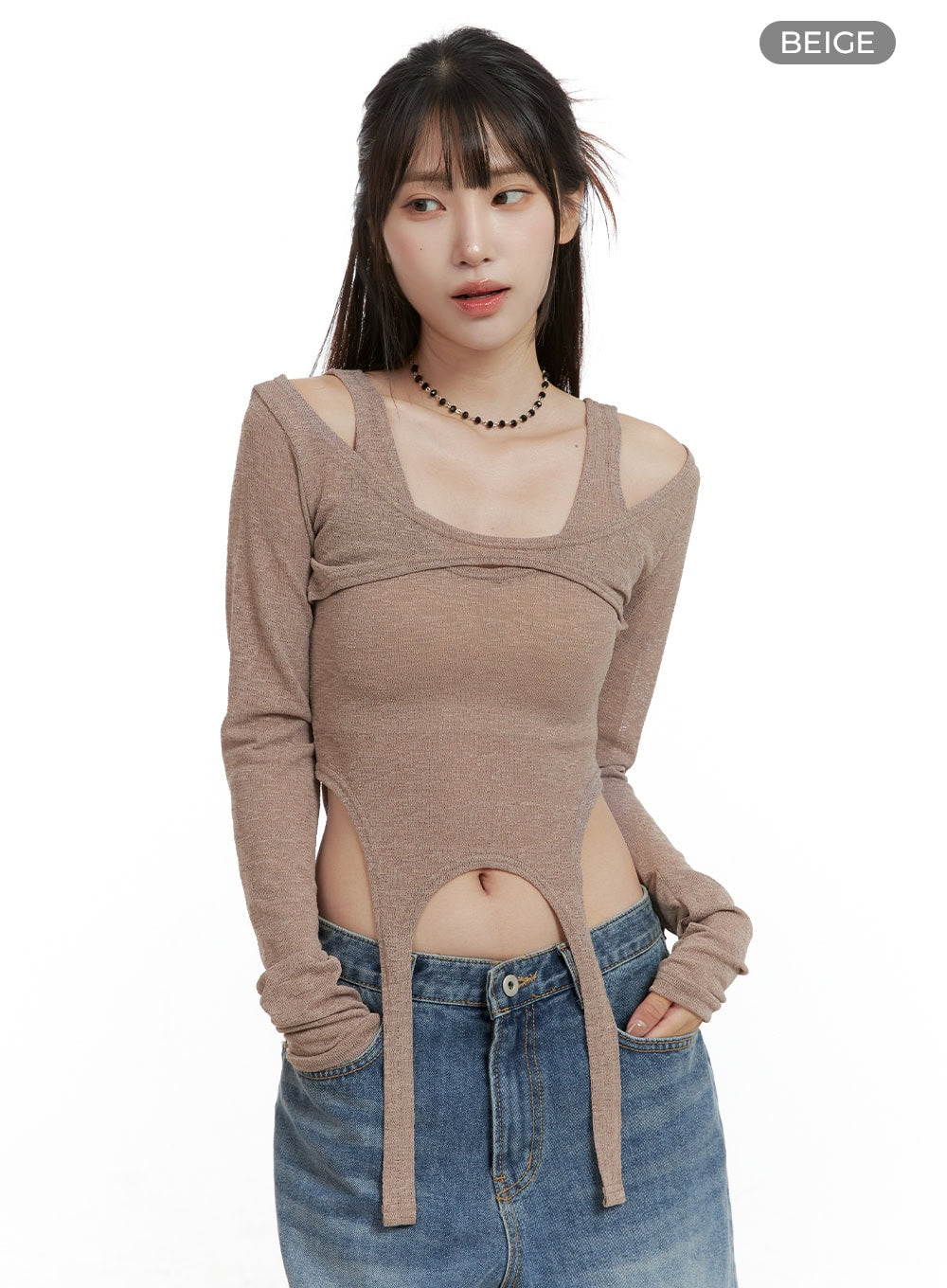 Unbalanced Chic Crop Top CL424