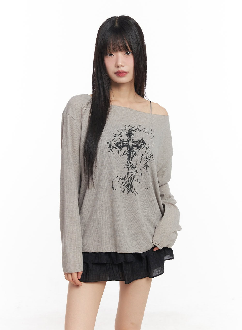 Dreamy Semi-Sheer Graphic Long Sleeve CY514