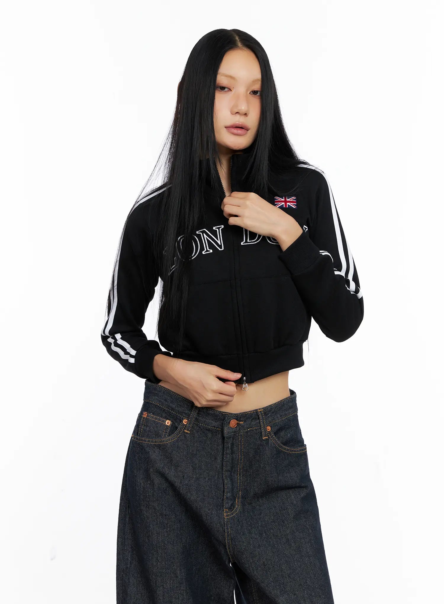 London Sporty Cropped Track Jacket CS511