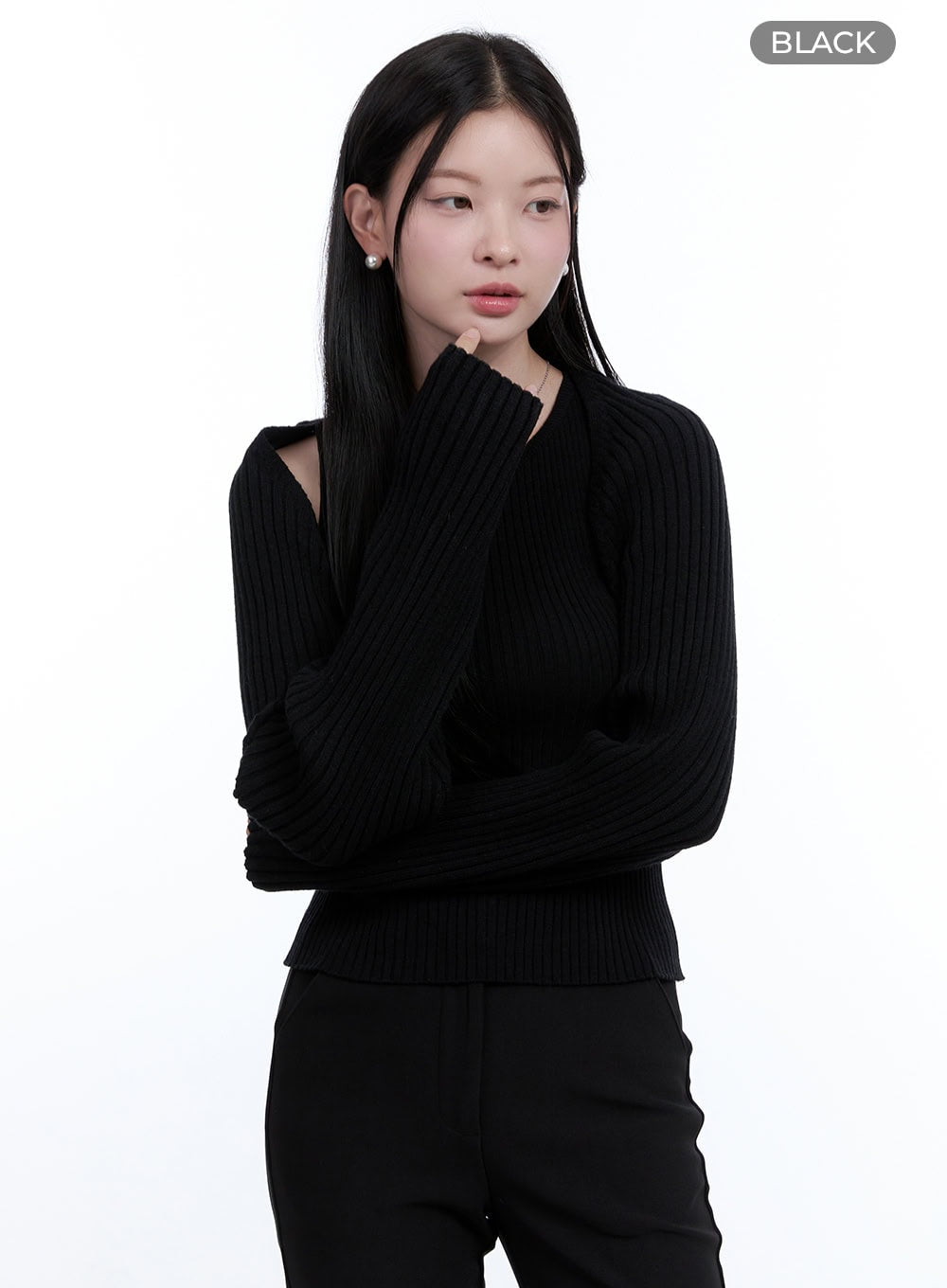 Solid Bolero Sleeve Top OO429