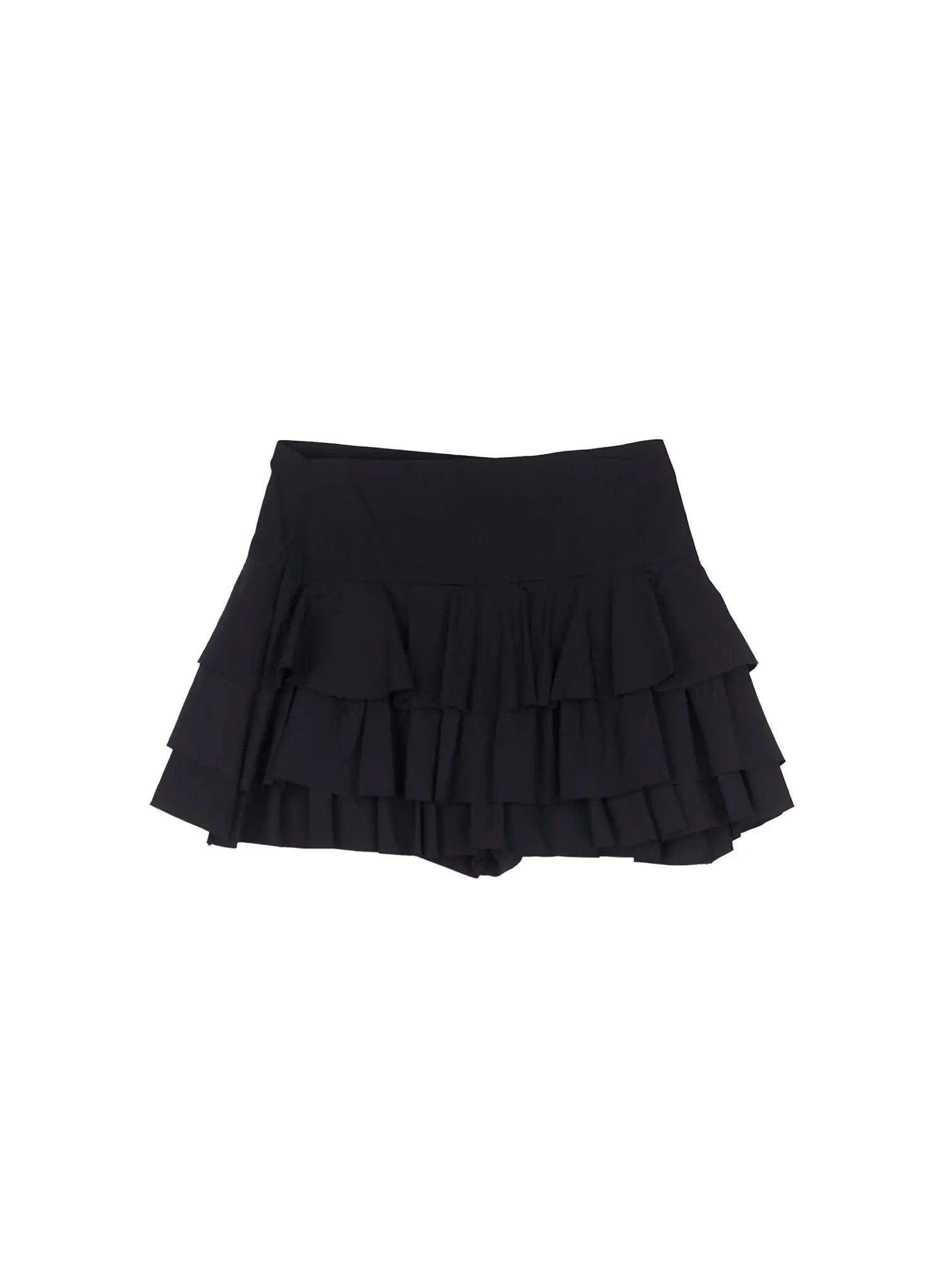 Tiered Ruffle Mini Skirt CL515