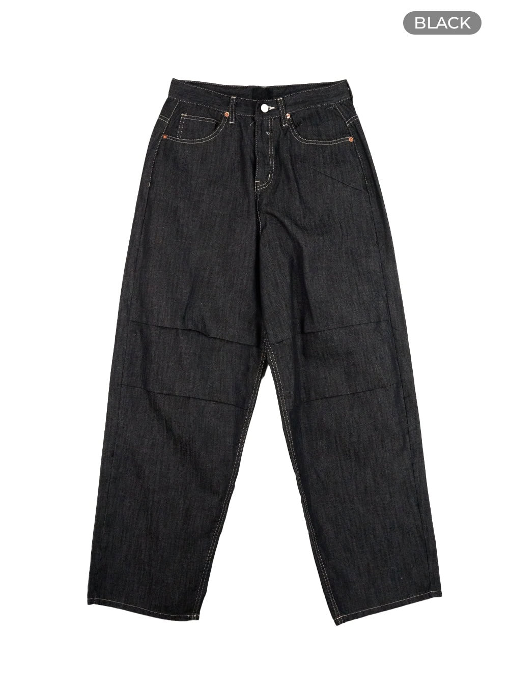 Pintuck Wide Baggy Jeans CL404
