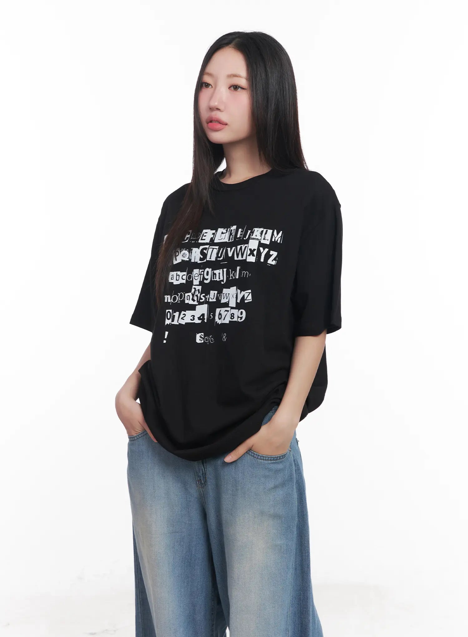 Graphic Oversized Tee CU516
