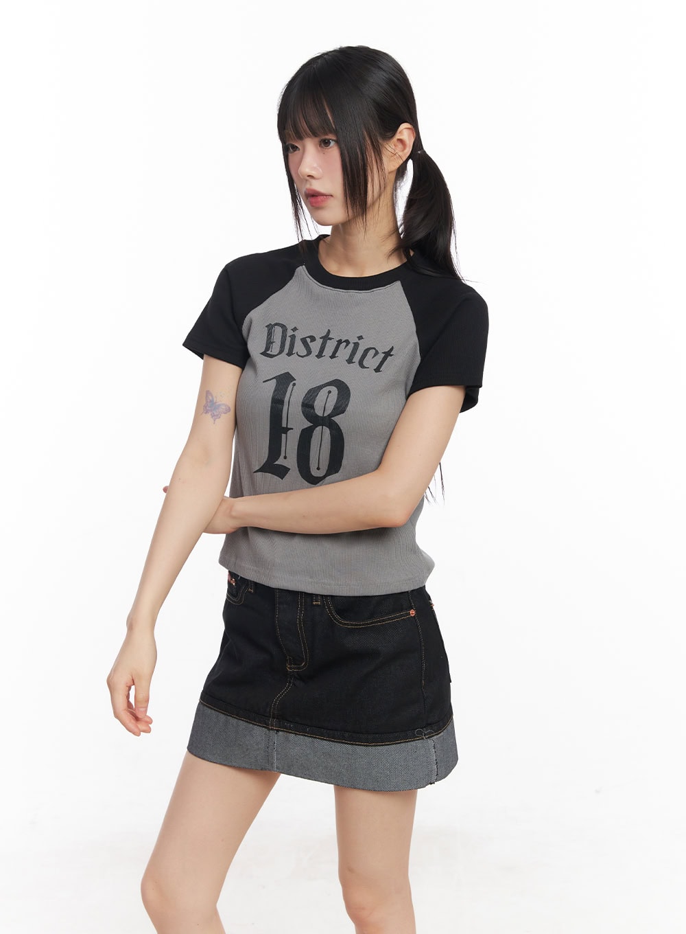 Raglan Graphic Slim-Fit Tee CY514