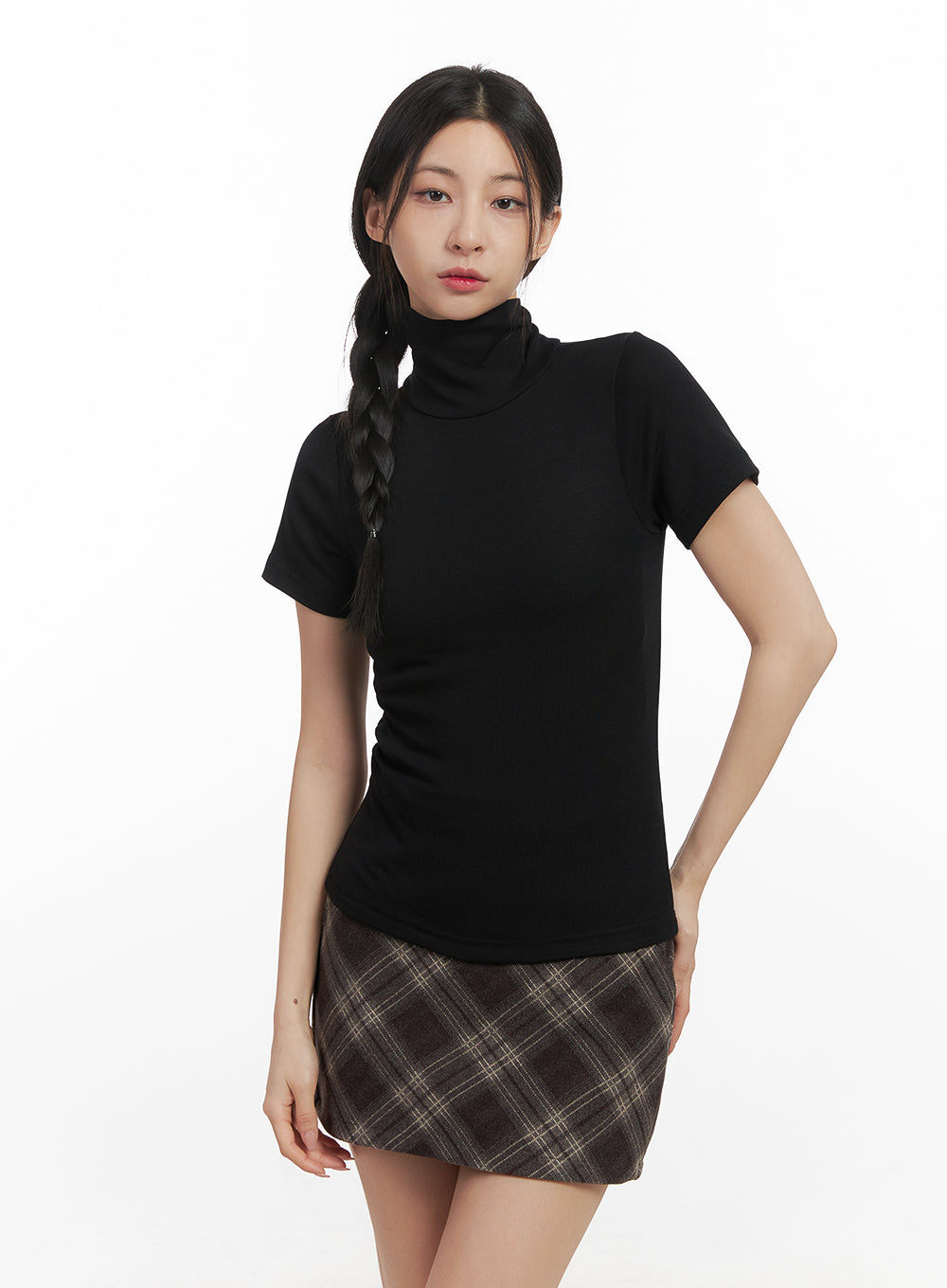 Turtle Neck Slim Fit TShirt CN428