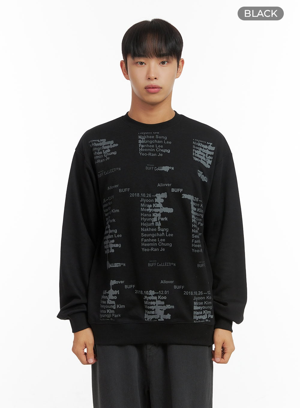Lettering Crew Neck Sweatshirt CO410