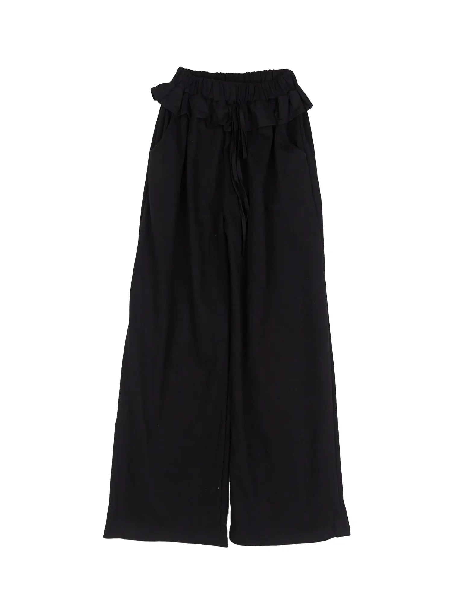 Ruffle Wide-Leg Sweatpants CL516