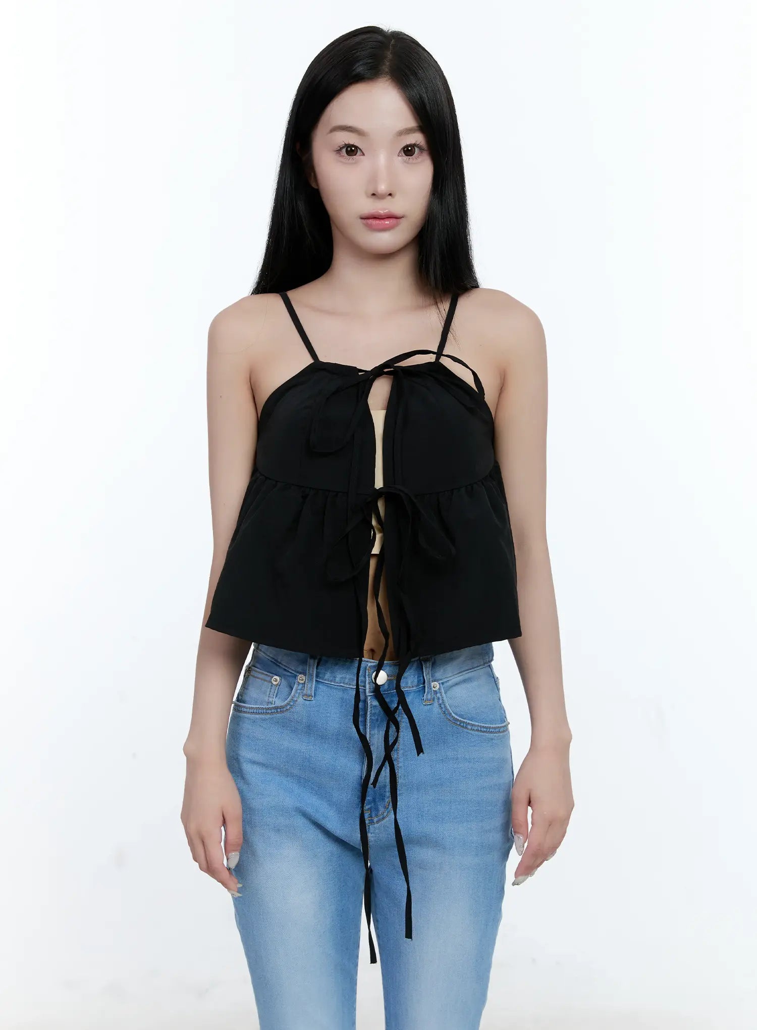 Ribbon Tie Tank Top CL530