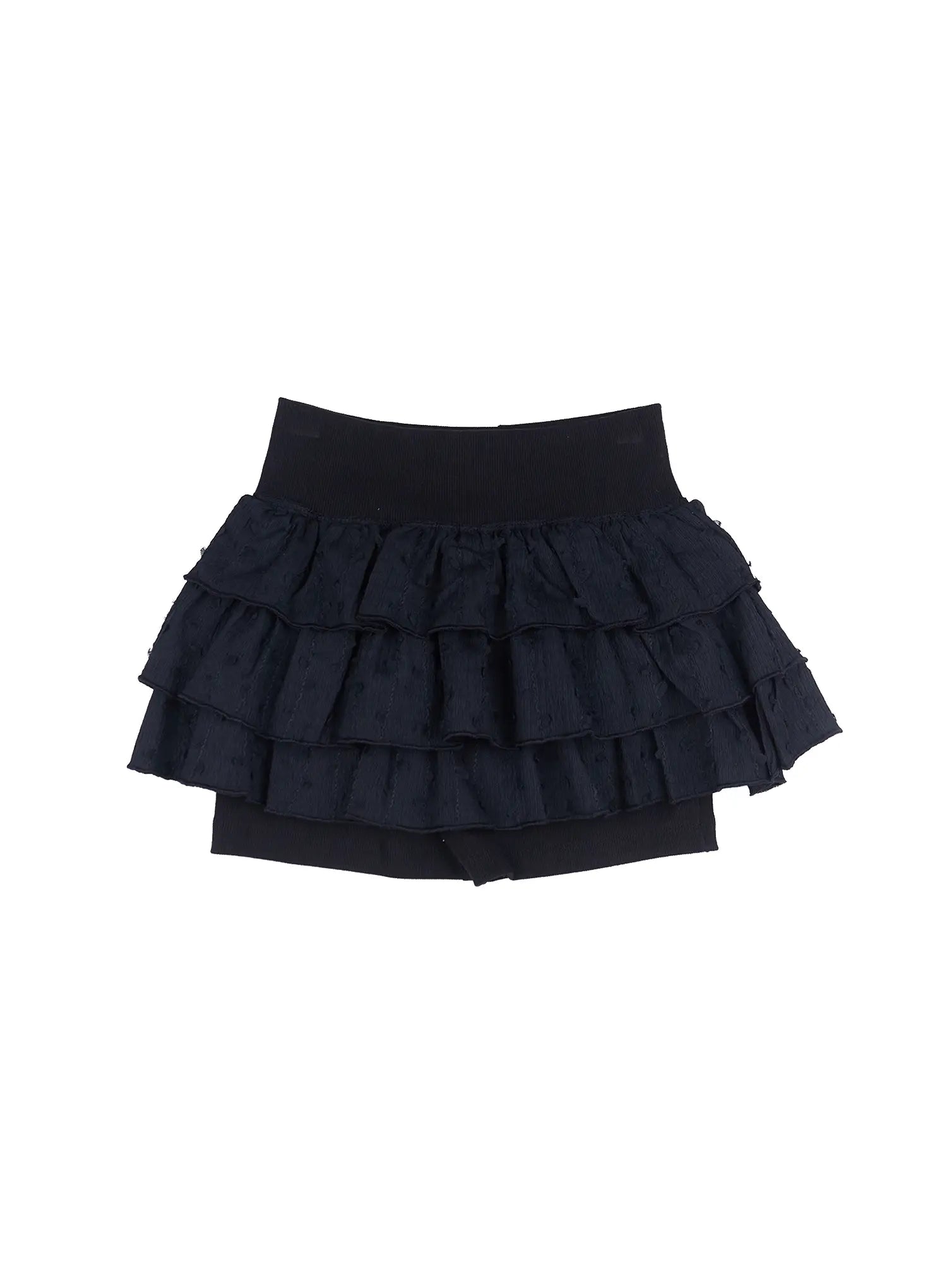 Tiered Ruffle Mini Skirt CL518