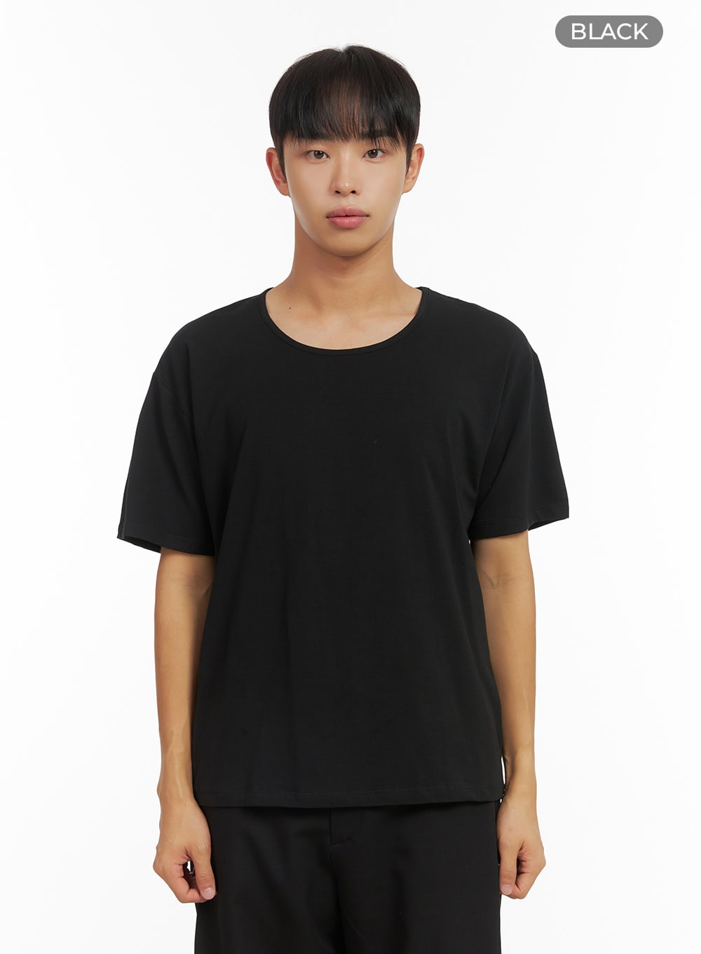 Men's Essential Solid Crew Neck T-Shirt CO408