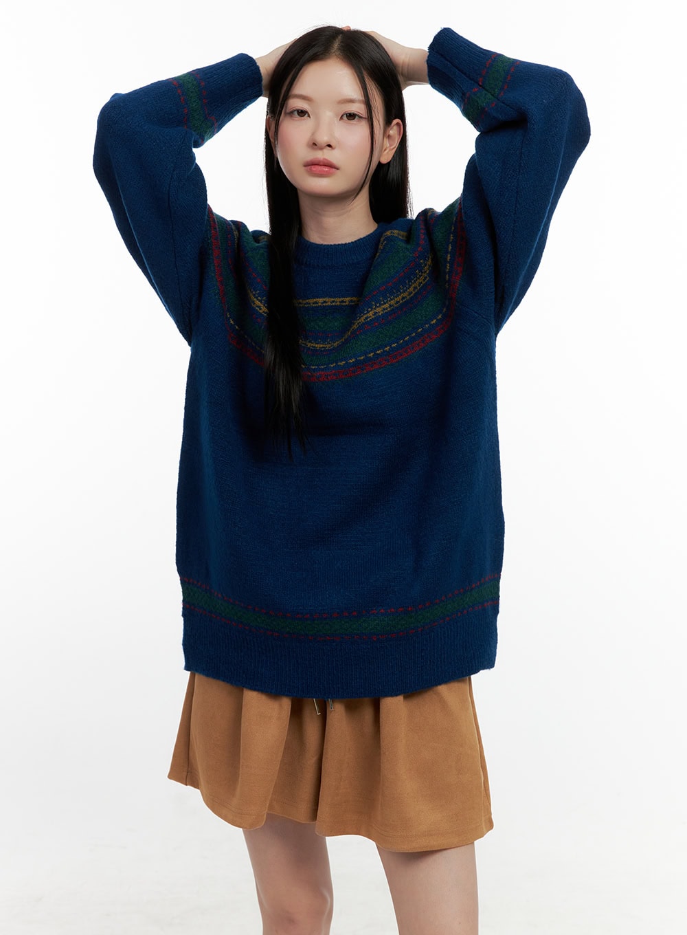 Oversized Nordic Knit Sweater ON408