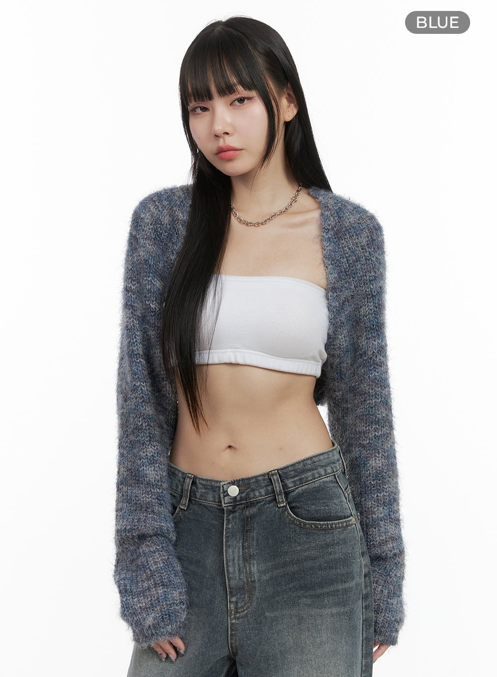 Fuzy Soft Bolero Cardigan OO401