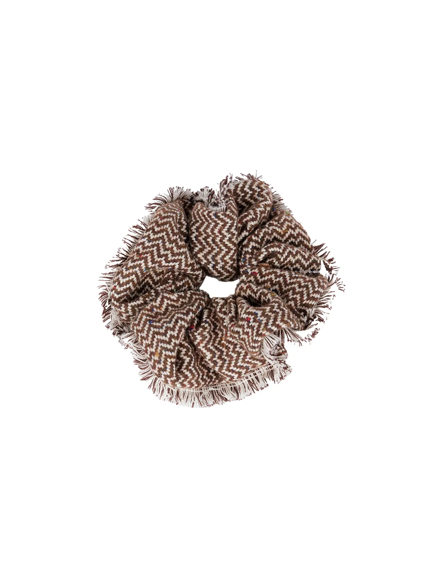 Fringe Zigzag Pattern Scrunchie CO506