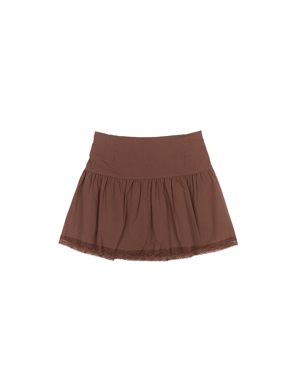 Shirred Lace Mini Skirt CM531