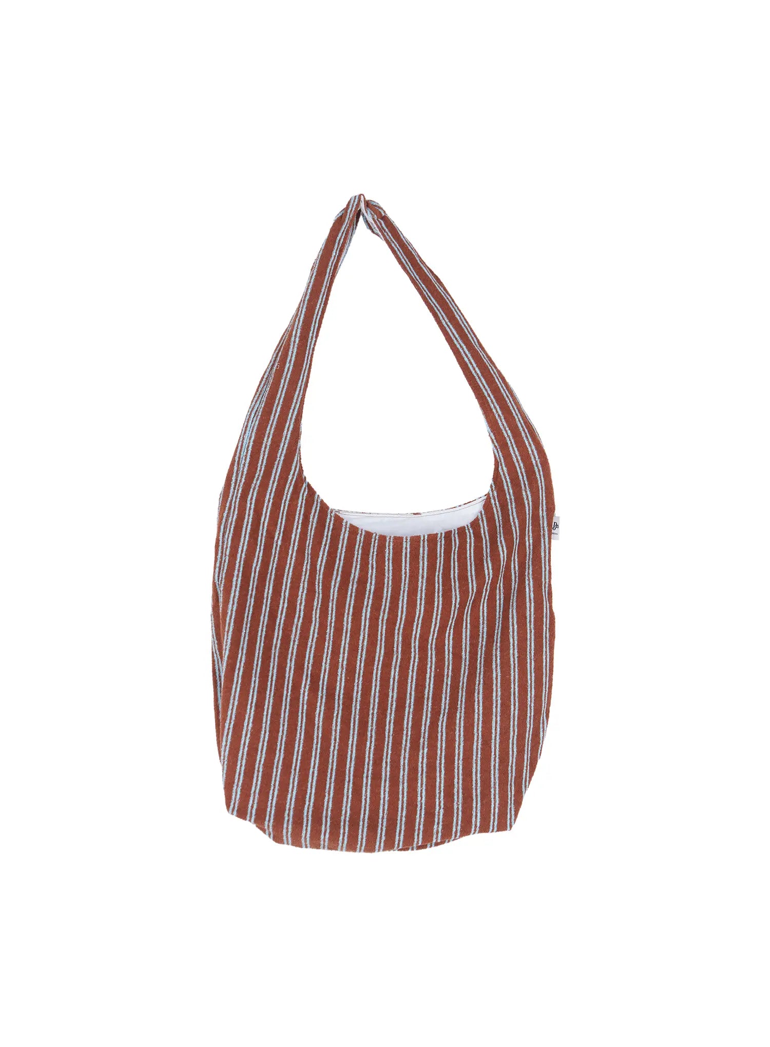Striped Cotton Shoulder Tote Bag CL522