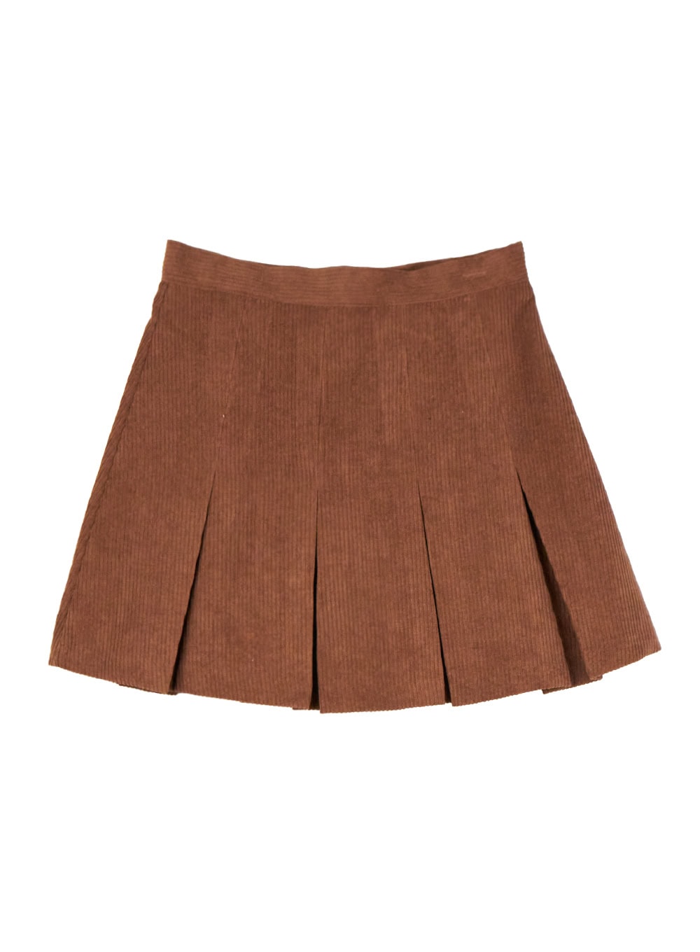 Pleated Corduroy Mini Skirt OD403