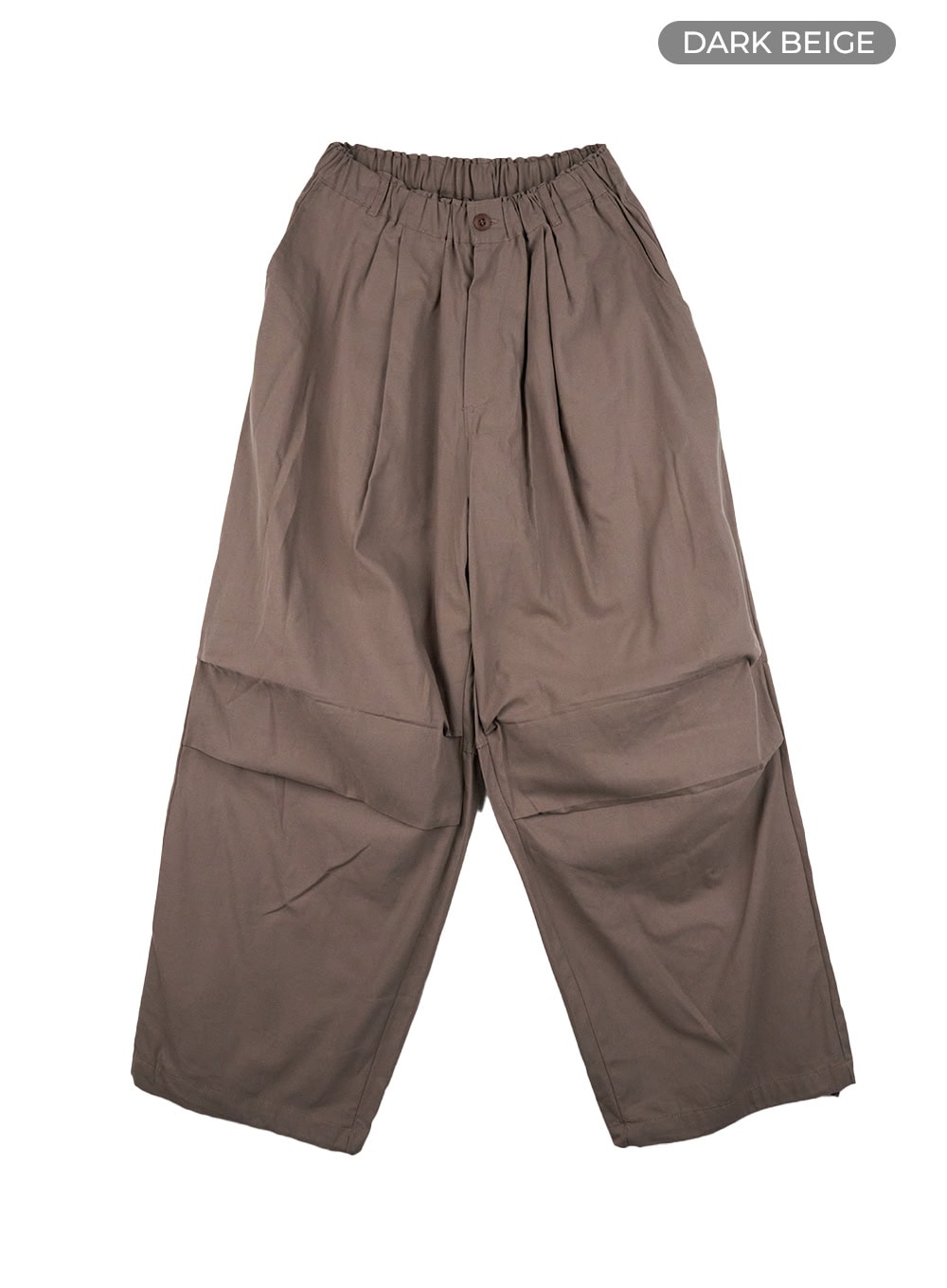 Men's Solid Pintuck Wide Leg Trousers CO408