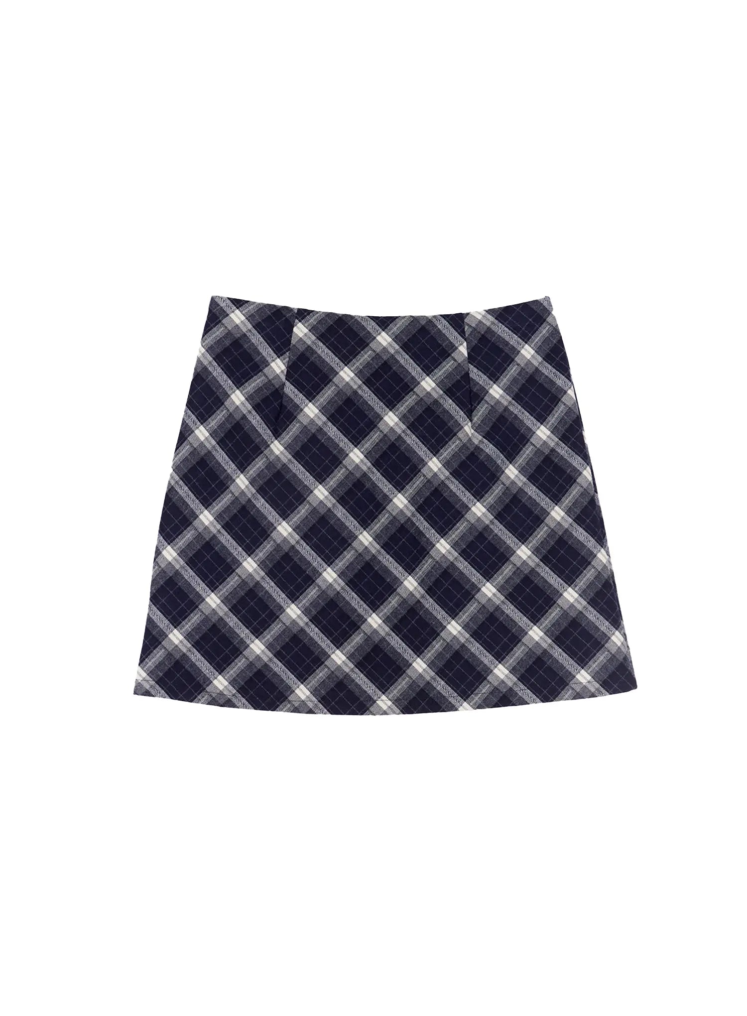 Plaid A-Line Mini Skirt CO506