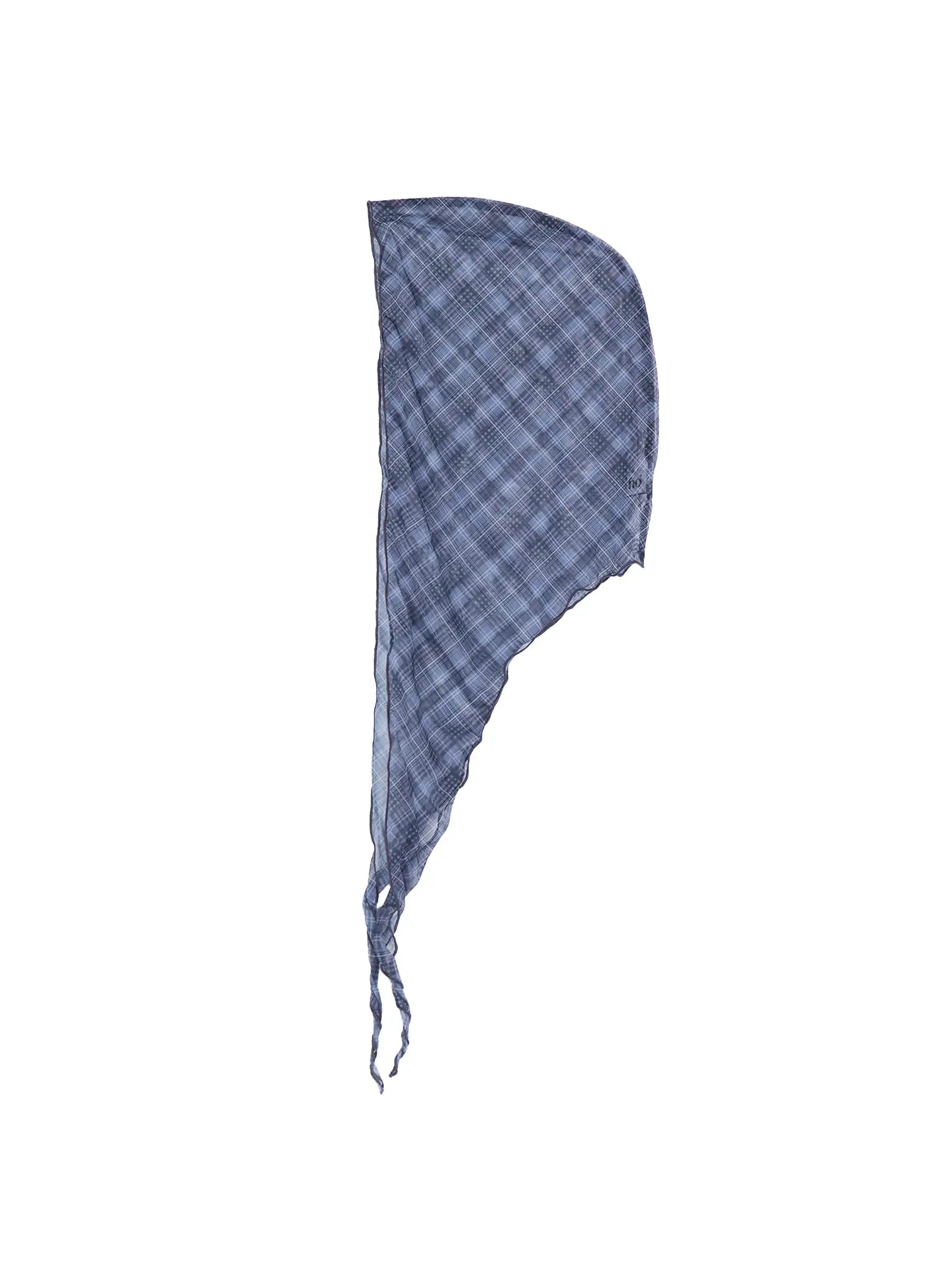 Sheer Plaid Head Scarf CL522