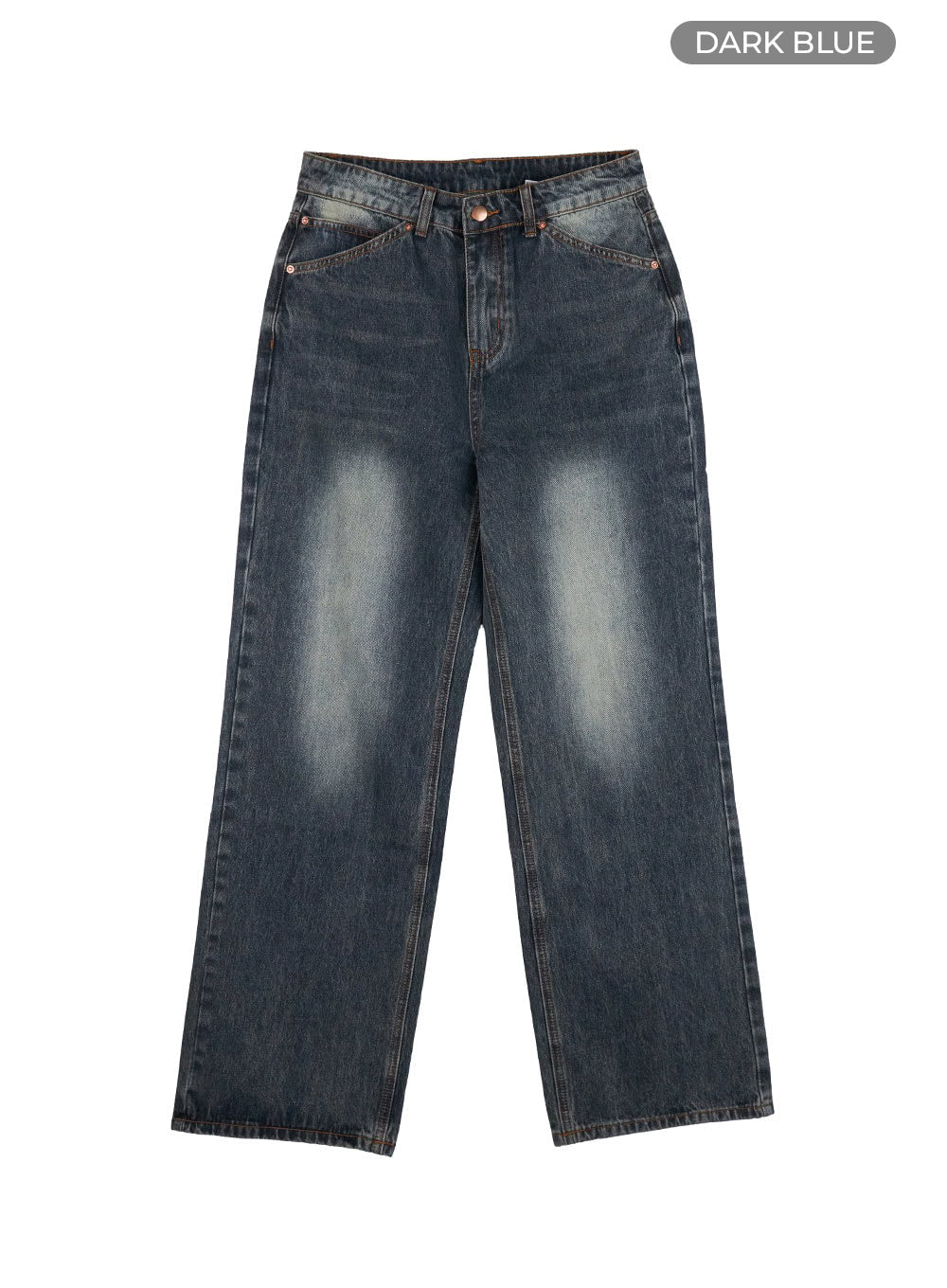 Mandy Washed Cotton Wide Leg Jeans OO401