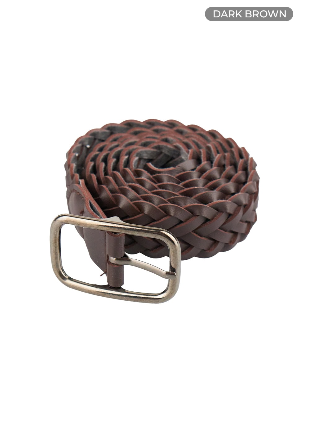 Faux Leather Woven Belt OU413