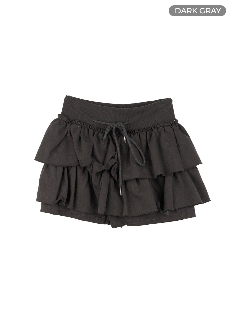 Ruffle Banded Cotton Mini Skirt CG412
