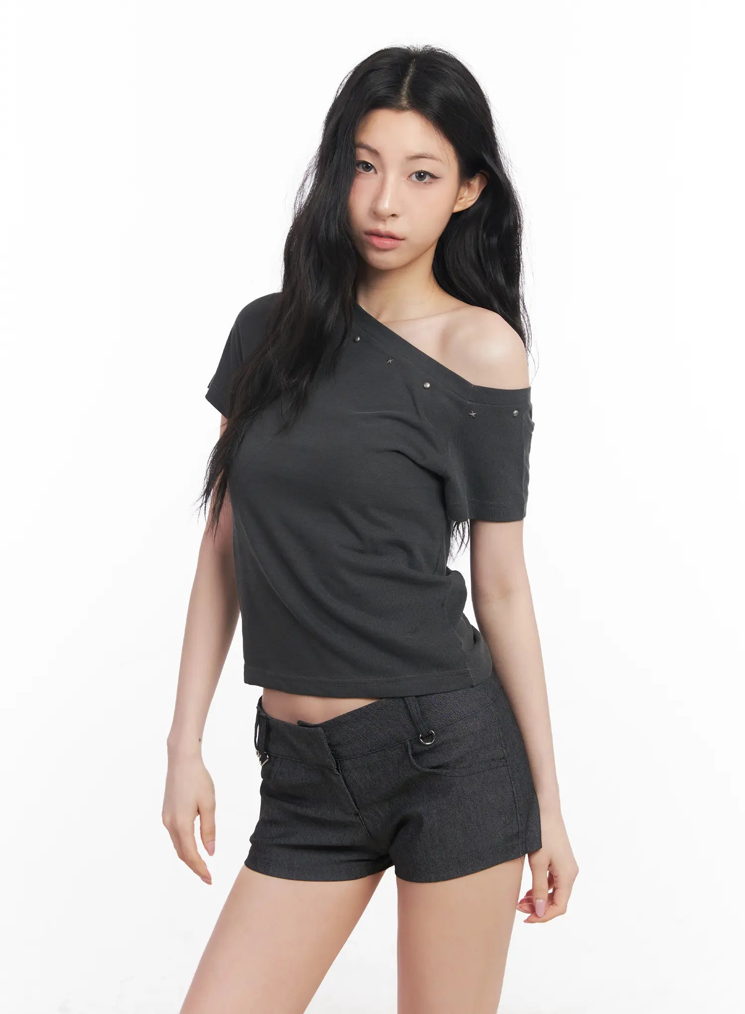 Edgy One-Shoulder Top CU511