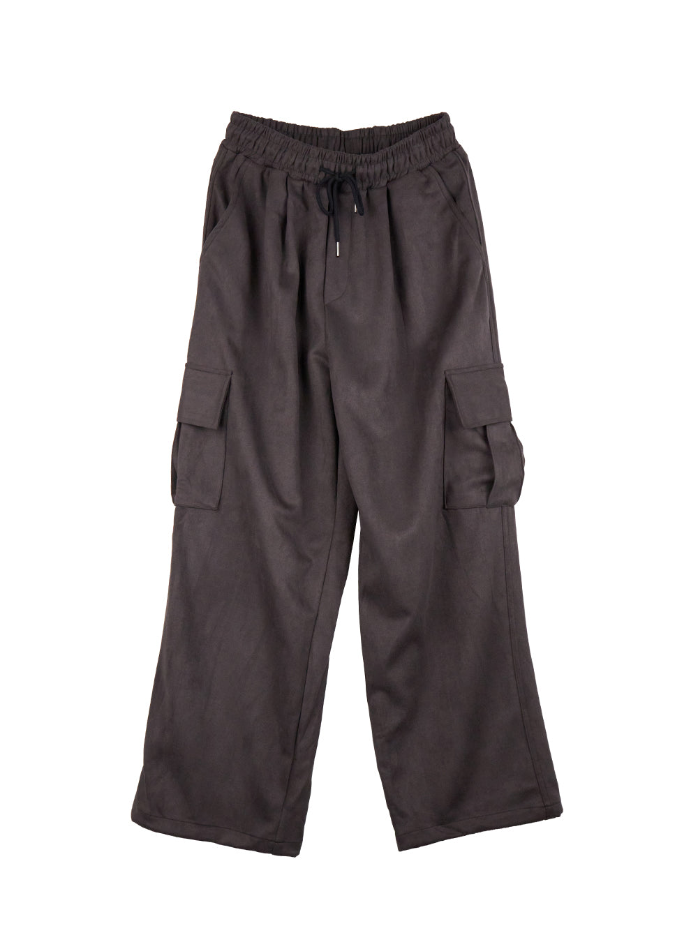 Suede Wide-Fit Cargo Sweatpants CJ507