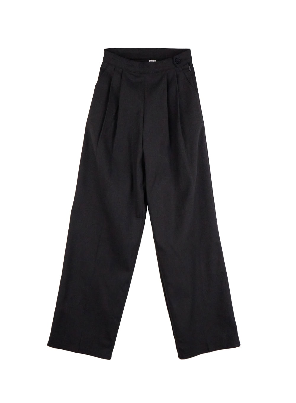 Solid Print Tailored Wool Trousers OD403