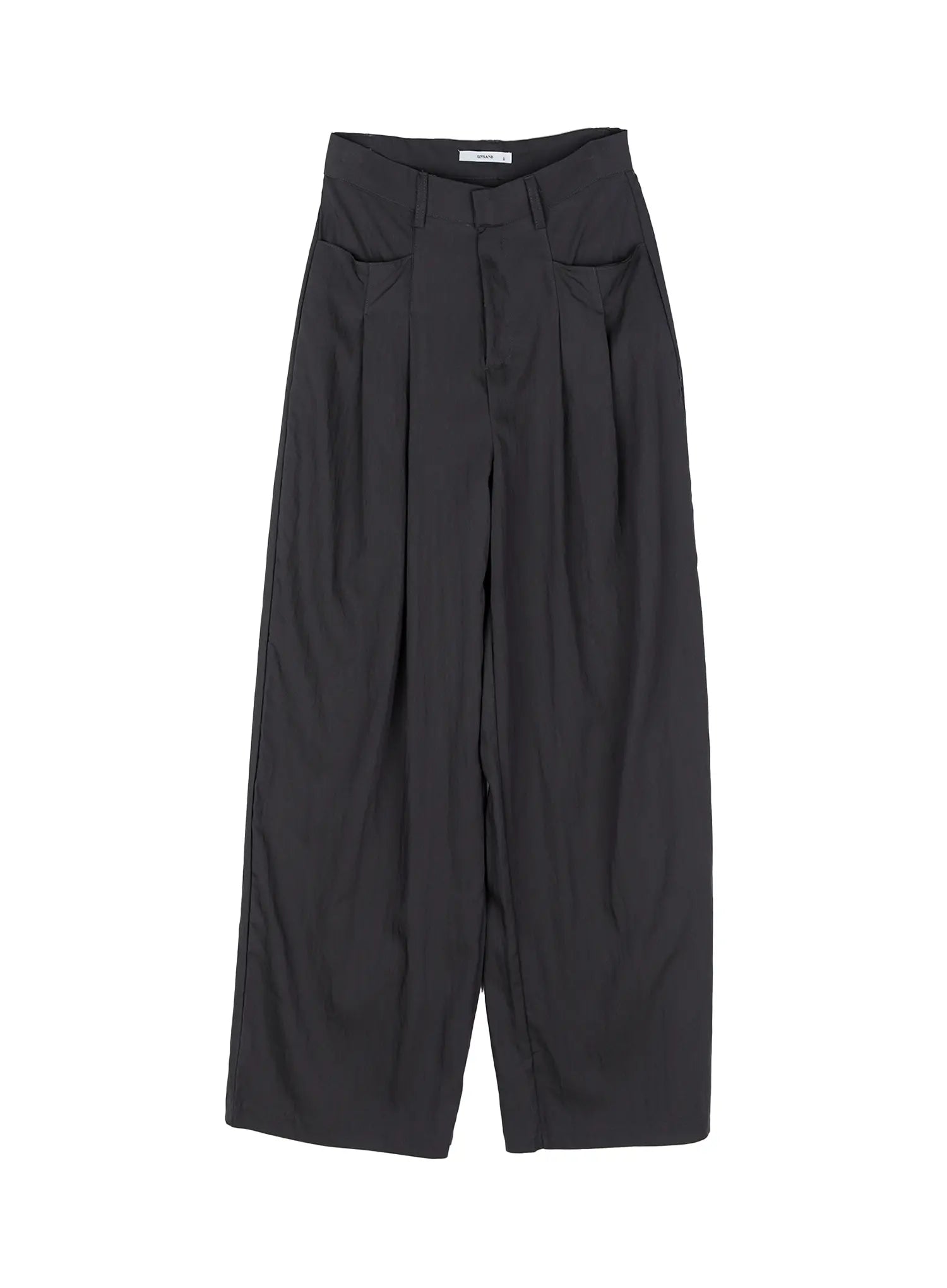 Pintuck Wide-Leg Slacks CG512