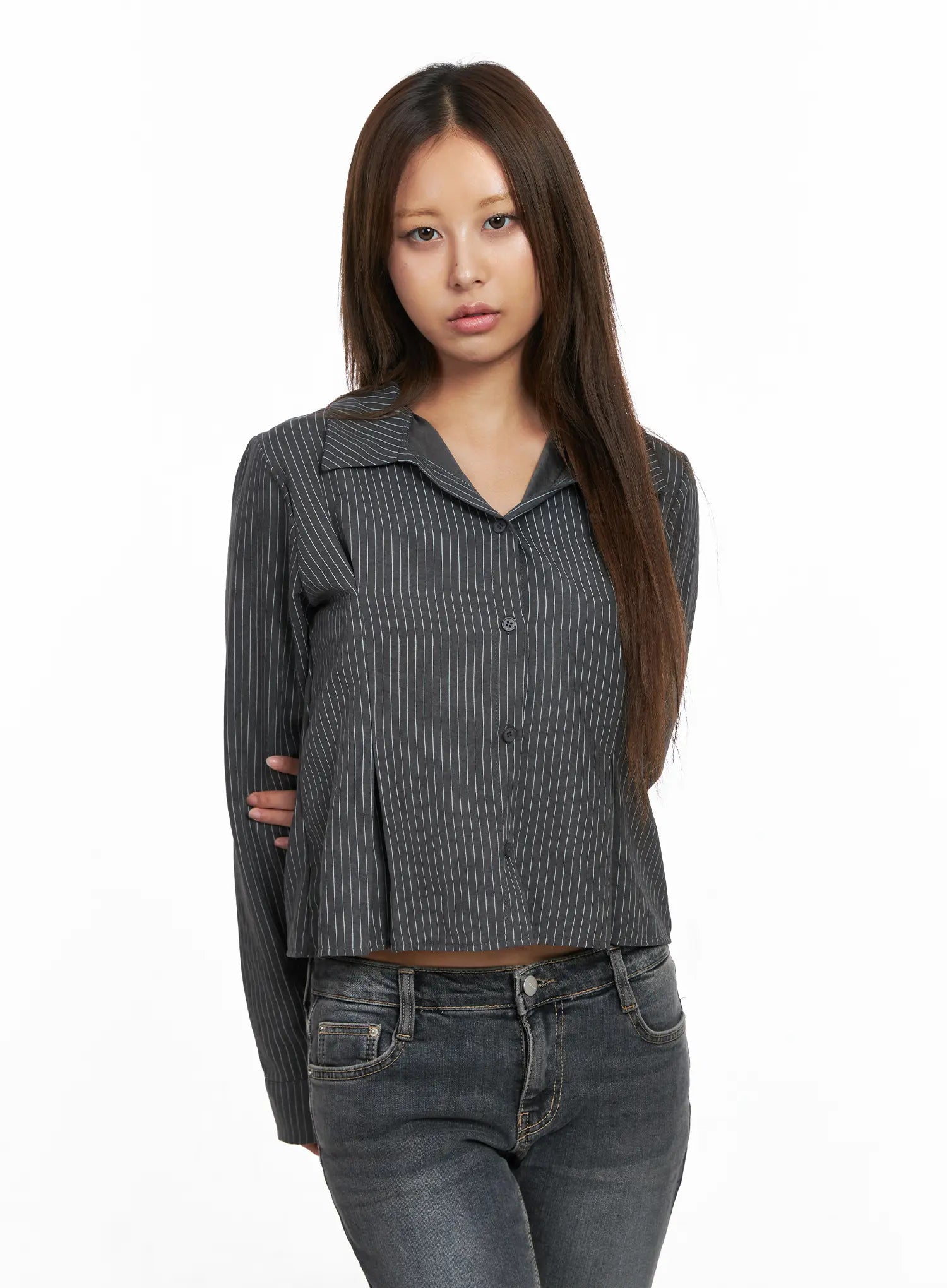 Striped Long Sleeve Shirt CO513
