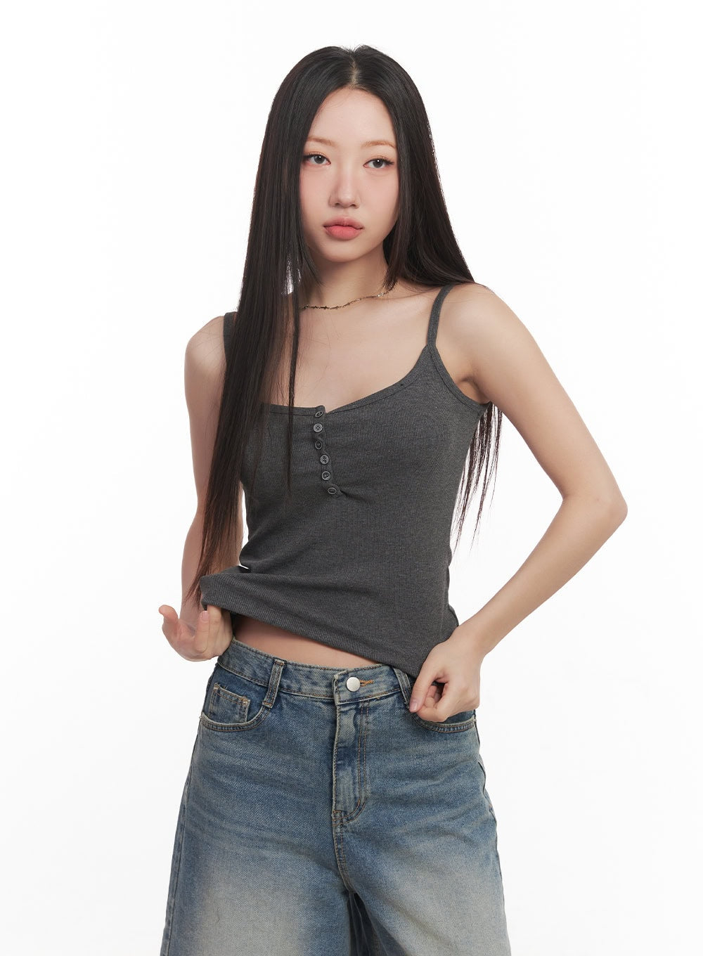 Buttoned Cami Top CM528